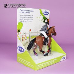 Papo 51561 - Biegnący koń z jeźdźcem