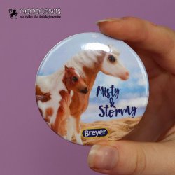 Breyer button - Misty & Stormy
