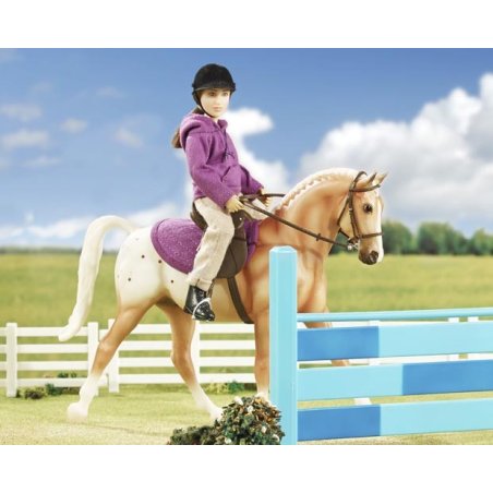 Breyer Classics 61069 - Koń i jeździec klasyczny fiolet