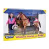 Breyer Classics 61070 - Koń i jeździec westernowy różowy
