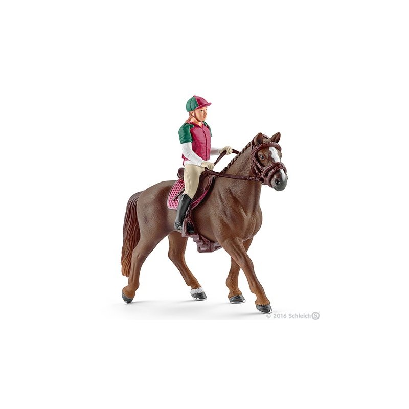 Schleich 42288 - Jeździec WKKW z koniem i siodłem