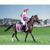 Breyer Classics 62037 - Koń i jeździec wyścigowy liliowy