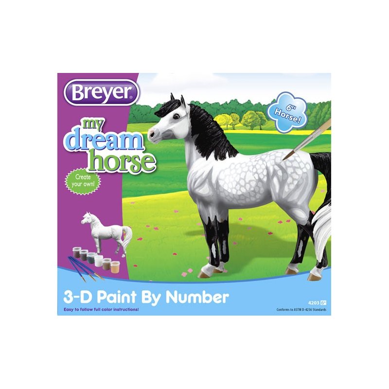 Breyer 4203 - Koń do malowania kucyk Siwek
