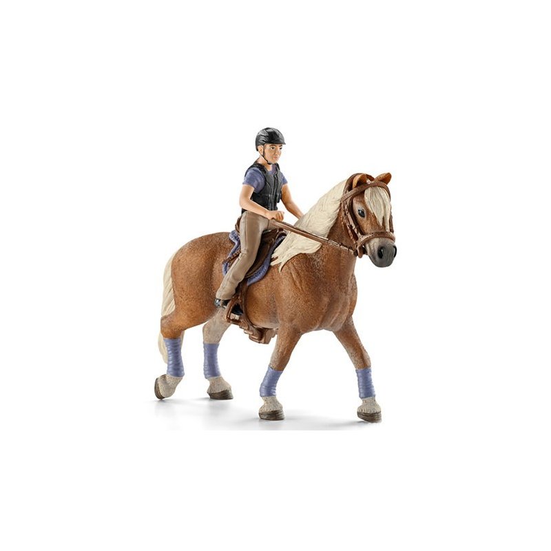 Schleich 42113 - Jeździec rekreacyjny z koniem i siodłem