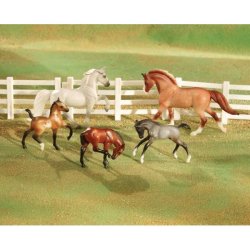 Breyer Stablemates 5980 - Show Stoppers - 5 koni różnych maści