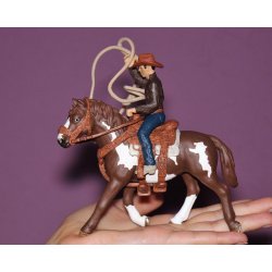 Schleich 41418 - Kowboj łapiący na lasso