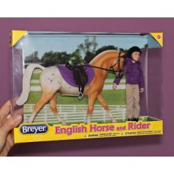 Breyer Classics 61069 - Koń i jeździec klasyczny fiolet
