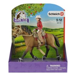 Schleich 42112 - Jeździec westernowy z koniem i siodłem