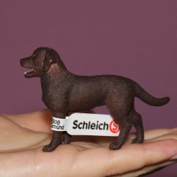 Schleich 13834 - Labrador retriever suka czekoladowa
