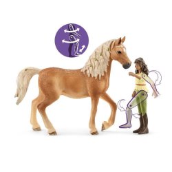 Schleich 42414 - Jeździec Sarah i koń Mystery