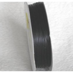 Wstążka satynowa 1,6 mm/1 m kolor czarny