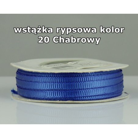 Wstążka rypsowa 3mm/1m kolor 20 Chabrowy