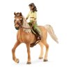Schleich 42517 - Jeździec Sarah i koń Mystery