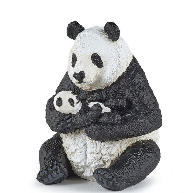 Papo 50196 - Panda siedząca z młodym