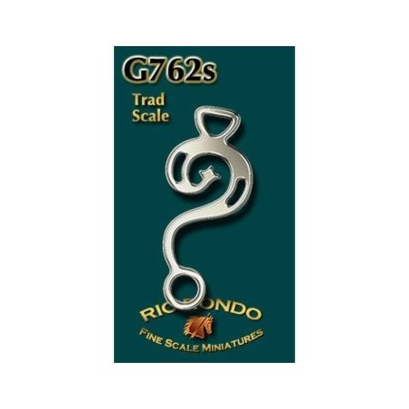 Rio Rondo skala TR - Hackamore barokowe G762 srebrne komplet