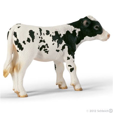 Schleich 13634 - Cielę rasy Holstein stojące