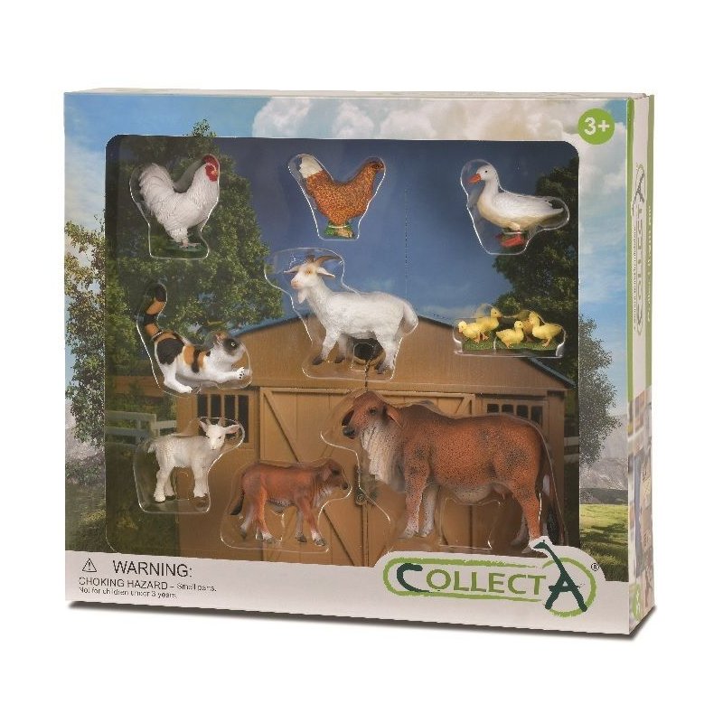 CollectA 84049 - Zestaw 9 zwierząt z farmy