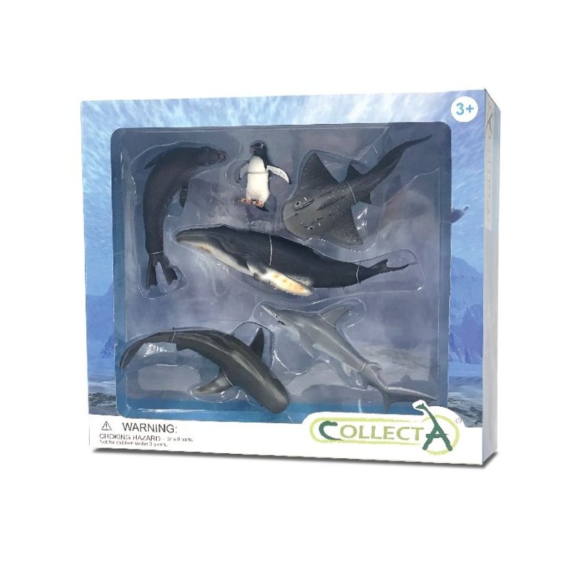 CollectA 84050 - Zestaw 6 zwierząt morskich