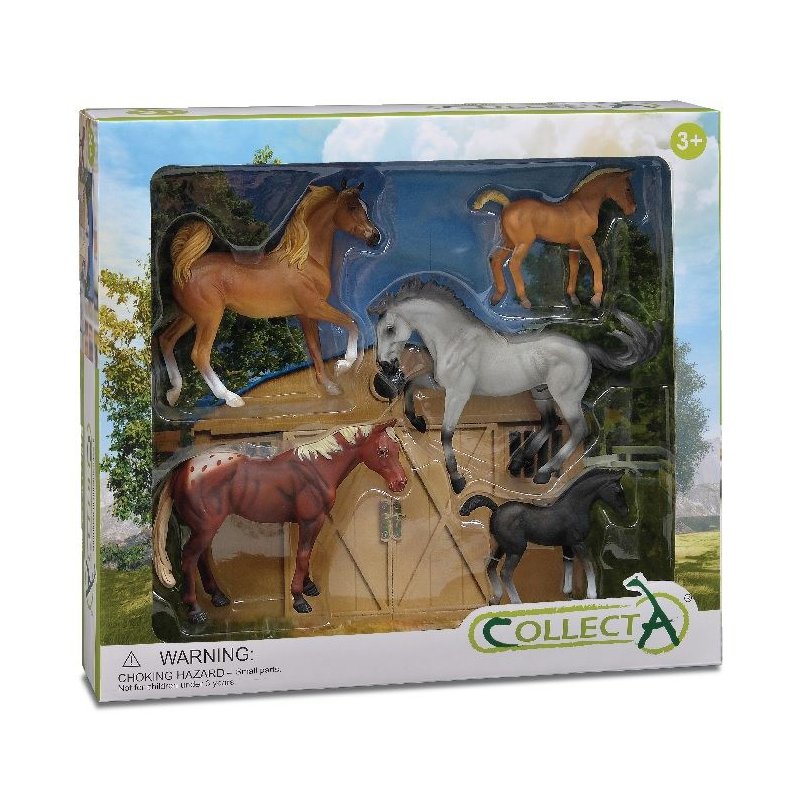 CollectA 89529 - Zestaw 5 koni