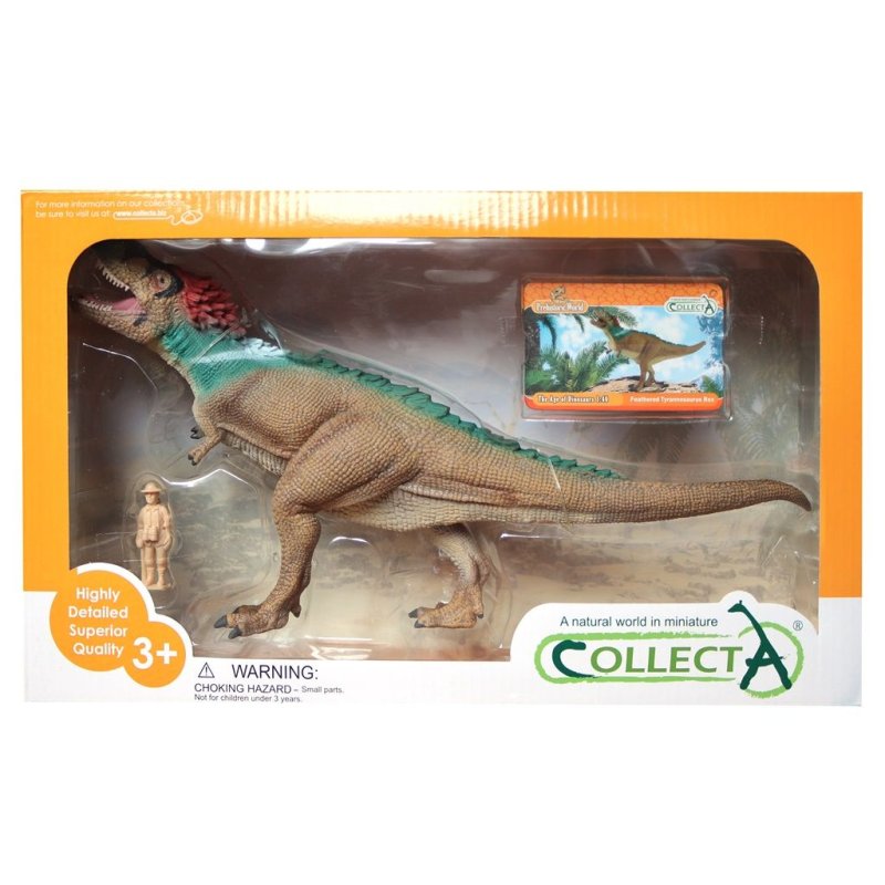 CollectA 84048 - Dinozaur Tyranozaur Rex pierzasty Deluxe 1:40 w pudełku
